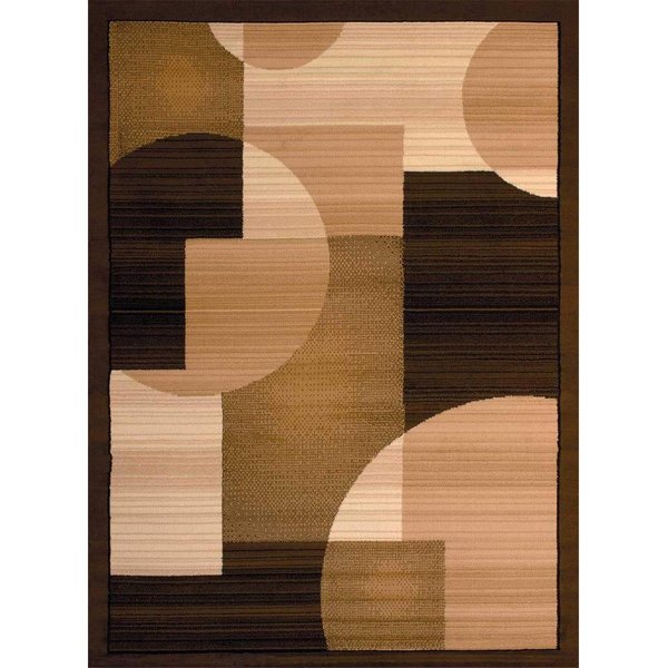 Rlm Distribution 2 ft. 3 x 7 ft. 2 in. Dallas Zoom Zoom Runner Rug, Brown HO2475755